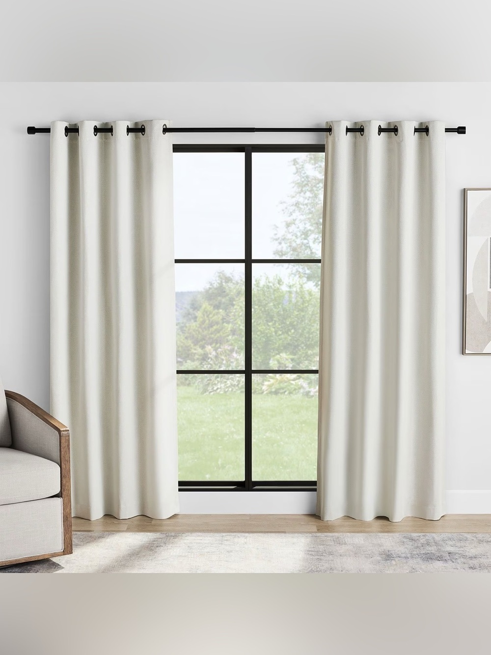 Member's Mark Blackout Beige Curtains 50x84; 6 panels available